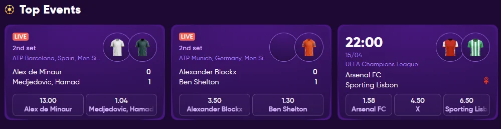 Eventi principali di Kingmaker